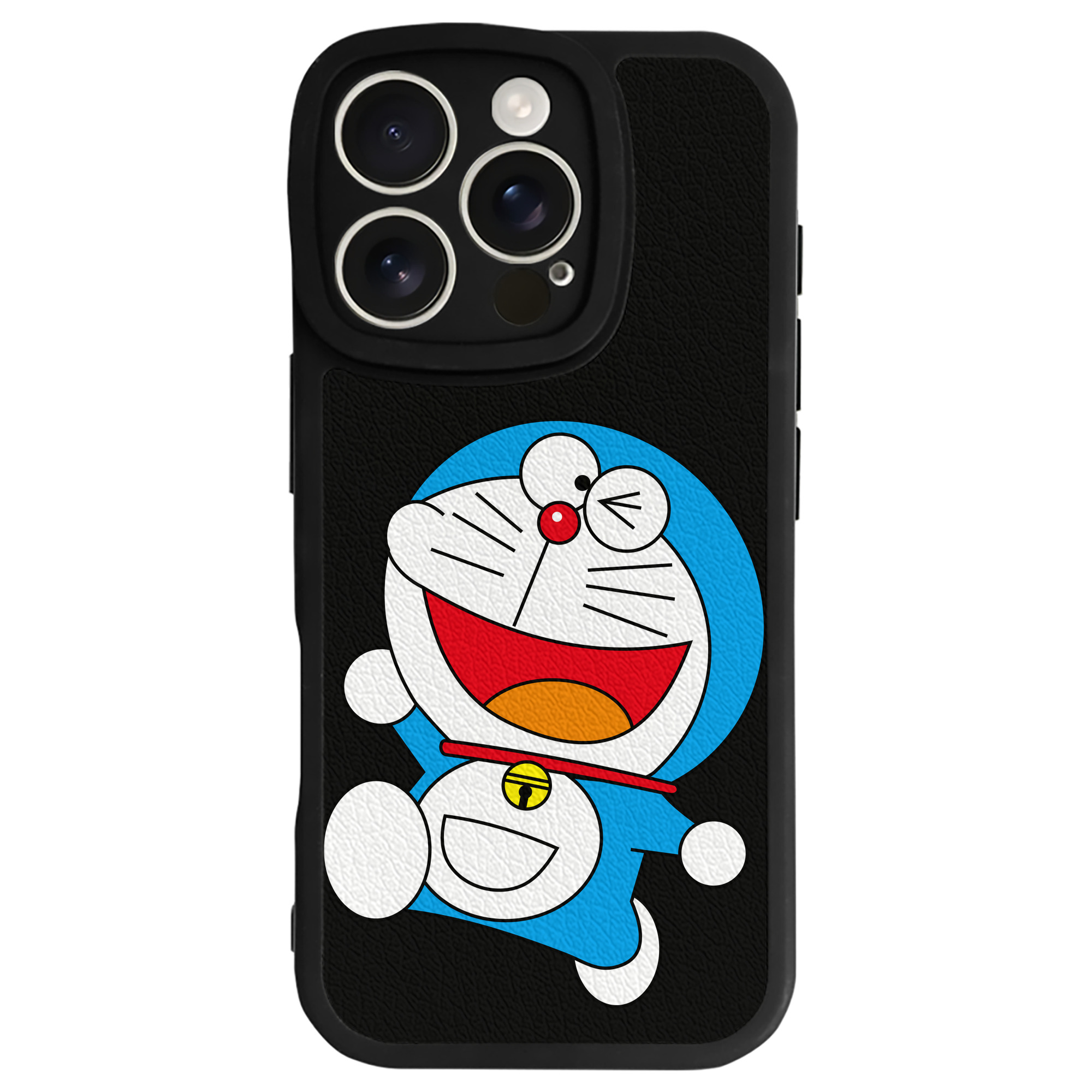 （画像用） ドラえもん Doraemon 【iPhone 16シリーズ対応】シリコンスマホケース（レザー調） 材質：シリコン